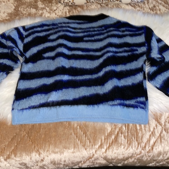 Salma Striped Eyelash Sweater size L - Picture 3 of 4